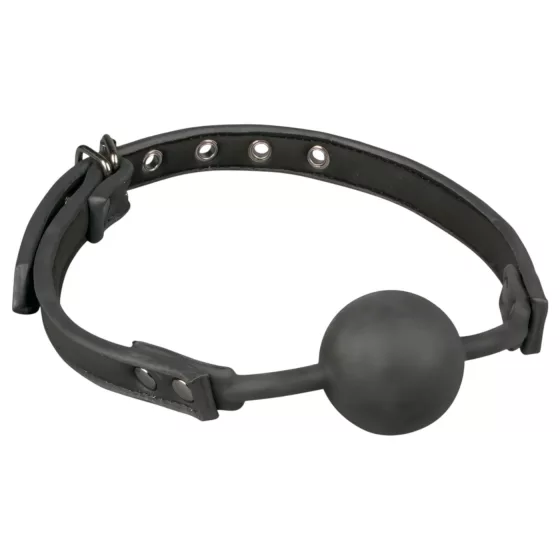 EasyToys - silicone ball gag (black)