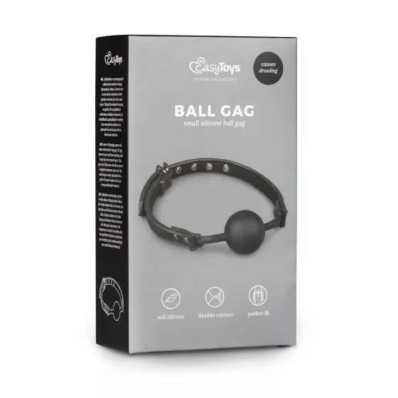 Easytoys - Silicone Ball Gag (Black)
