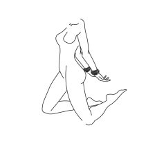 Easytoys - Black Faux Leather Handcuffs