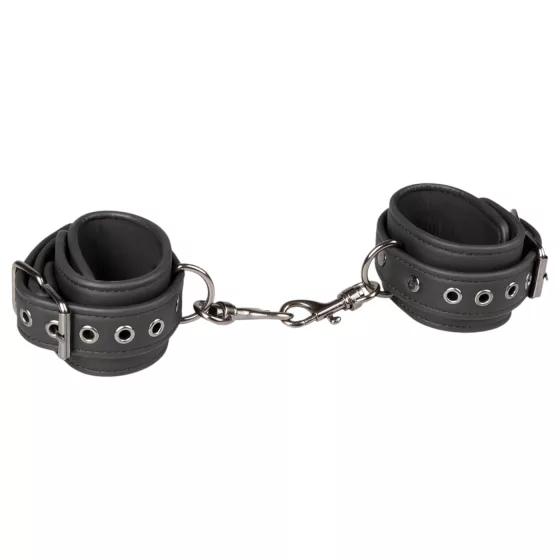Easytoys - Black Faux Leather Handcuffs