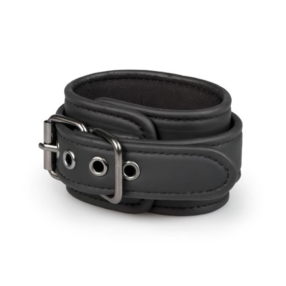 Easytoys - Black Faux Leather Handcuffs