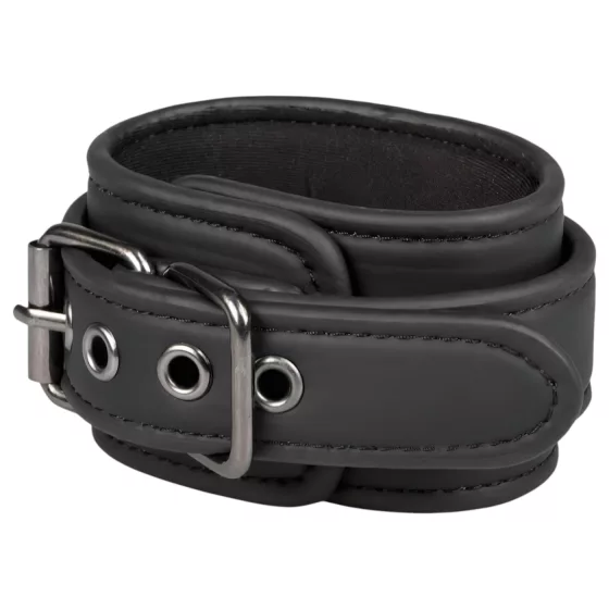Easytoys - Black Faux Leather Handcuffs