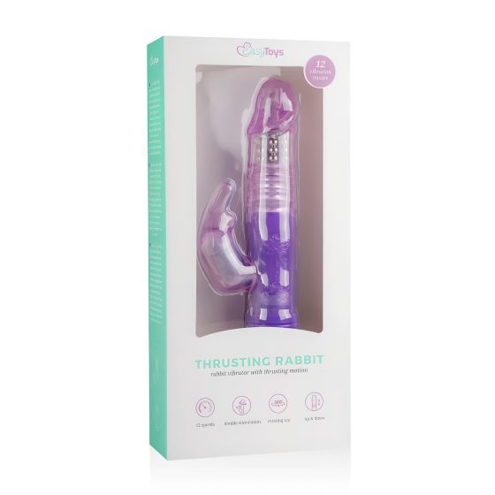 Easytoys Bunny - Thrusting & Rotating Vibrator (Purple)