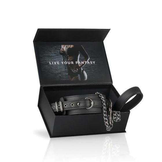 Easytoys - Fetish Collar and Leash Set (Black)