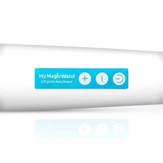MyMagicWand - Strong Massager Vibrator (White-Blue) 