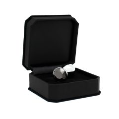 Rimba XS - Silver Metal Anal Plug with Black Gem