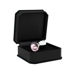 Rimba XS - Pink Gem Metal Anal Plug (Silver)