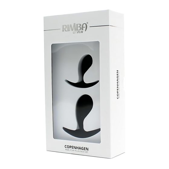 Rimba Copenhagen - Black Anal Plug Set (2 pieces)
