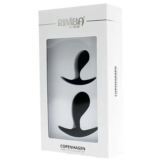 Rimba Copenhagen - Black Anal Plug Set (2 pieces)