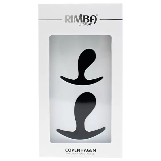 Rimba Copenhagen - Black Anal Plug Set (2 pieces)