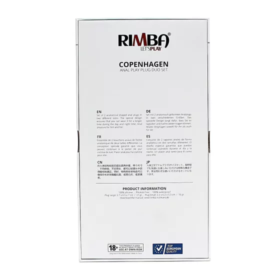 Rimba Copenhagen - Purple Anal Plug Set (2 pieces)