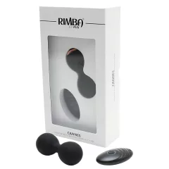   Rimba Cannes - Rechargeable Radio-Controlled Vibrating Egg (Black)