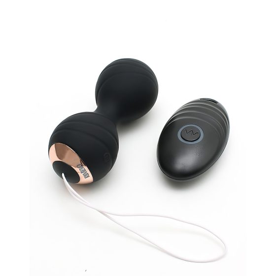 Rimba Cannes - Rechargeable Radio-Controlled Vibrating Egg (Black)