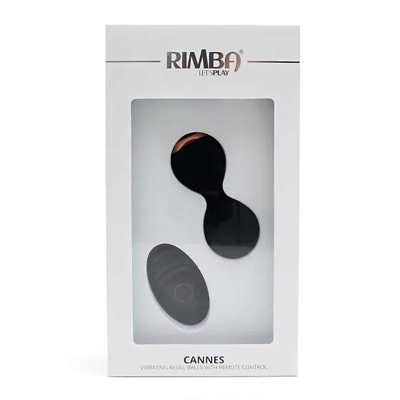 Rimba Cannes - Rechargeable Radio-Controlled Vibrating Egg (Black)