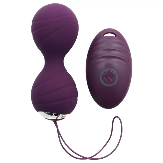 Rimba Cannes - wearable, rechargeable wireless vibrating egg (purple)