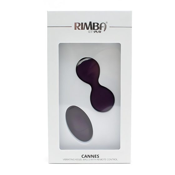 Rimba Cannes - Rechargeable Radio-Controlled Vibrating Egg (Purple)