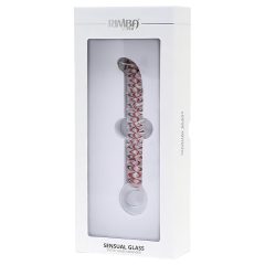 Rimba Sammy - Textured Glass G-Spot Dildo (Transparent)