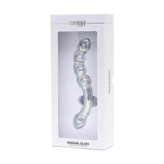 Rimba Xena - Dual Glass Dildo (Crystal Clear)