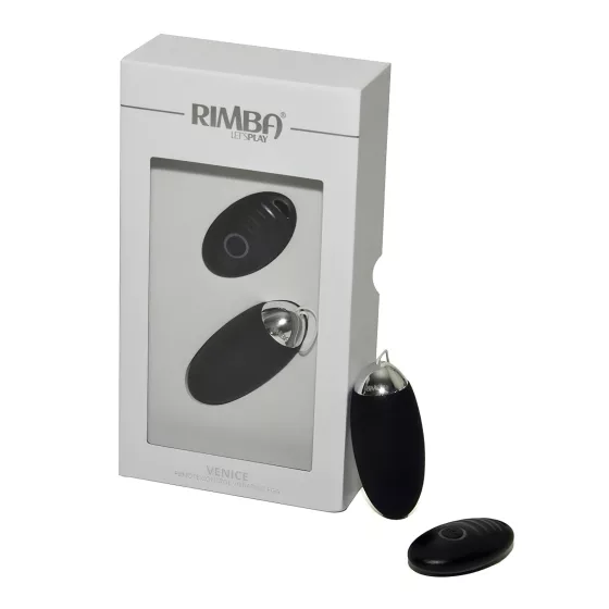 Rimba Venice - Rechargeable Wireless Vibrating Egg (Black) 