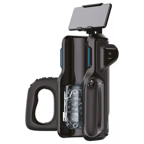 LETEN SM 500 - Up-Down Motion Masturbator with Phone Holder (Black)