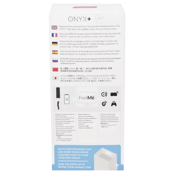 Kiiroo Onyx+ Asa Akira Experience - Interactive Male Stimulator (Black)