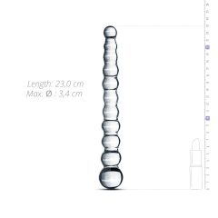 Gildo Glass No. 20 - Beaded Glass Dildo (Clear)