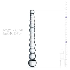 Gildo Glass No. 20 - Beaded Glass Dildo (Clear)