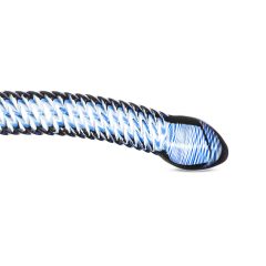 Gildo Glass No. 5 - Spiral Glass Dildo (Translucent Blue)