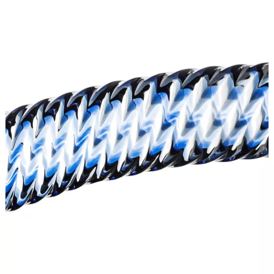 Gildo Glass No. 5 - Spiral Glass Dildo (Clear Blue)