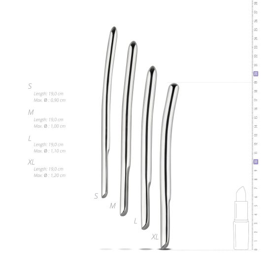 SINNER 176 - Advanced Steel Urethral Dilator Set (4pcs)