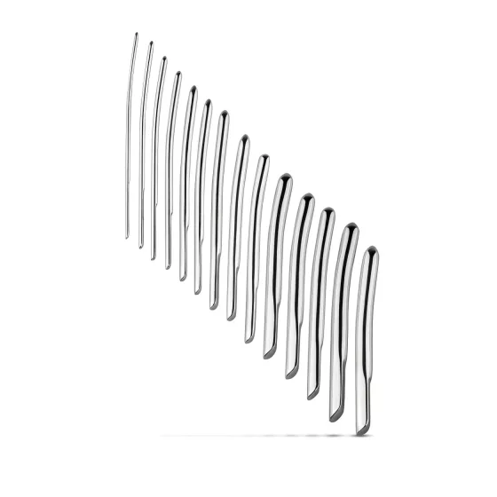 SINNER 174 – Curved Steel Dilator Set (14 Pieces)