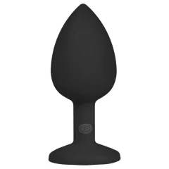 Easytoys Diamond - Black Small Anal Plug with White Gem
