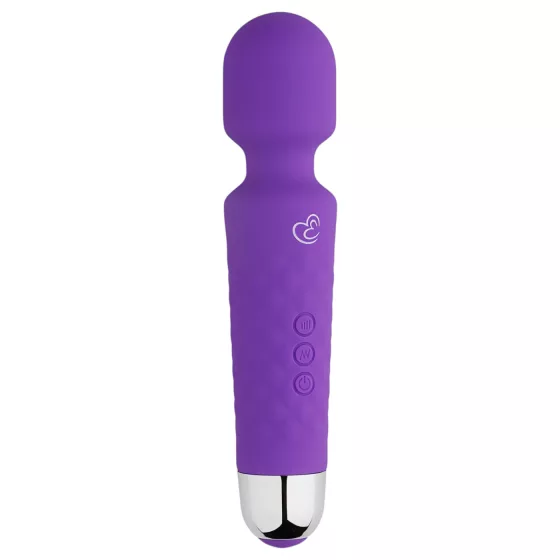 EasyToys Mini Wand - Rechargeable Massager Vibrator (Purple)