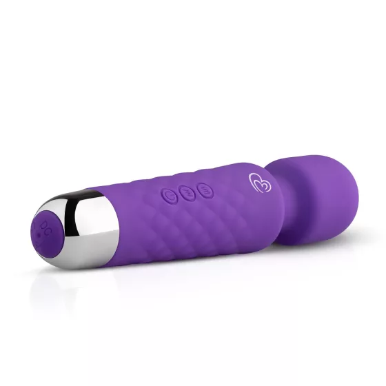 EasyToys Mini Wand - Rechargeable Massager Vibrator (Purple)