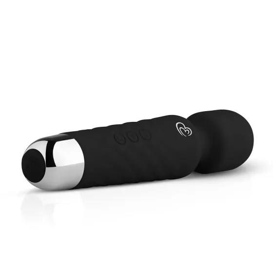 EasyToys Mini Wand - Rechargeable Massager Vibrator (Black)