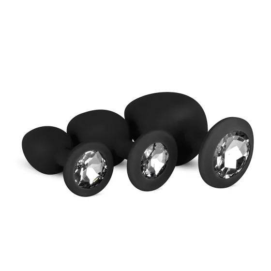 Easytoys Diamond - Black Anal Plug Set
