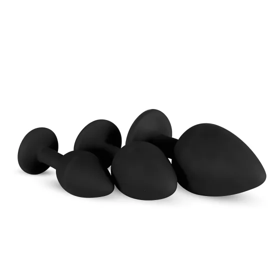 Easytoys Diamond - Black Anal Plug Set