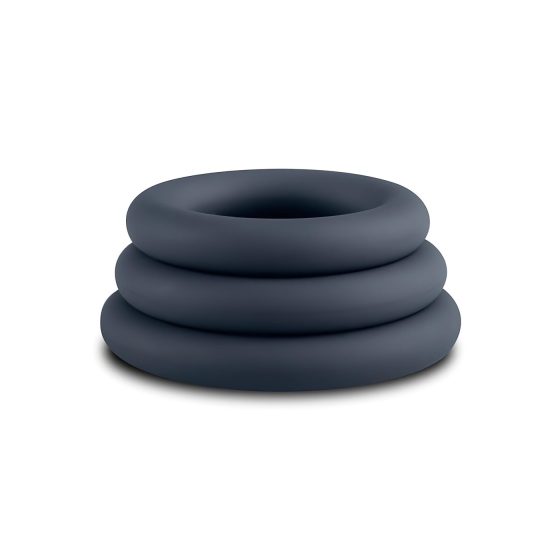 Boners - 3-Piece Penis Ring Set (Gray)
