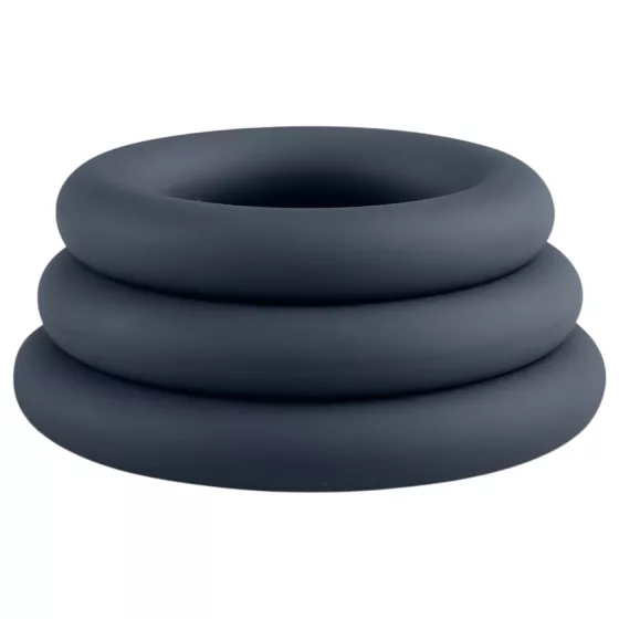 Boners - 3-Piece Penis Ring Set (Gray)