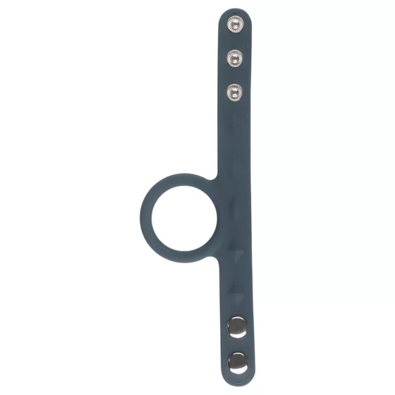 Boners Strap L - Dual Penis & Testicle Ring (Gray)