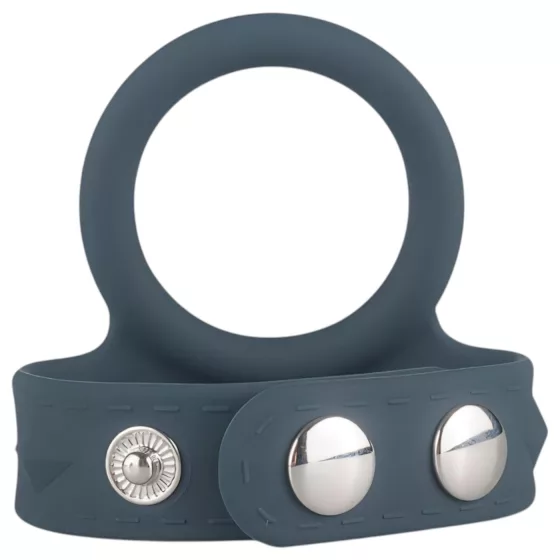 Boners Strap L - Dual Penis & Testicle Ring (Gray)