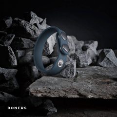 Boners Cock Straps S/M - adjustable penis ring (grey)