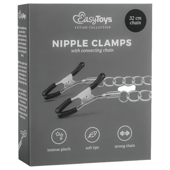 EasyToys - Chain Nipple Clamps (1 Pair)