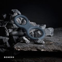 Boners Classic - penis and testicle ring in one (grey)