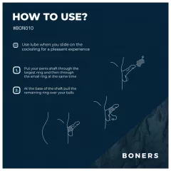 Boners Cocksling - Dual Support Ring for Men (Gray)