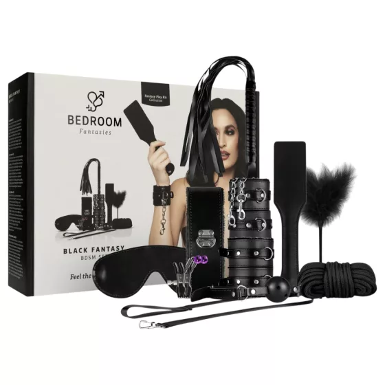 Advanced BDSM Kit - 14 Piece (Black) 