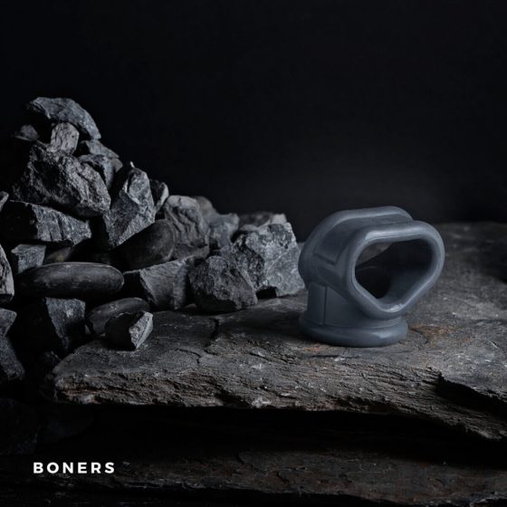 Boners 2in1 - Penis ring and cock ring (grey)
