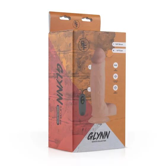 Real Fantasy Glynn - Rechargeable, Lifelike Vibrator - 25cm (Natural)