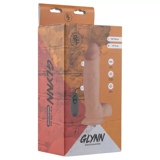 Real Fantasy Glynn - Rechargeable, Lifelike Vibrator - 25cm (Natural)