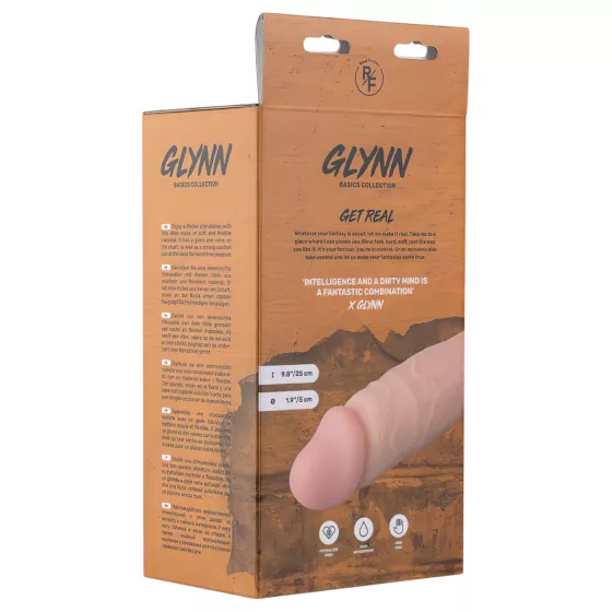 Real Fantasy Glynn - Rechargeable, Lifelike Vibrator - 25cm (Natural)
